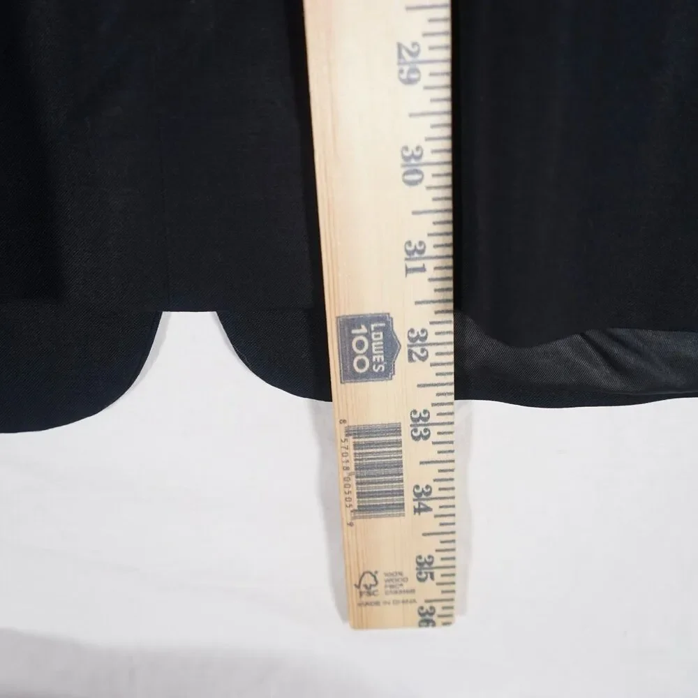 Giorgio Armani Le Collezioni Black Blazer Suit Jacket 38R Missing Button